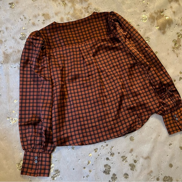 NWT LEVI'S Small Women's Printed Kit Button Down Blouse - Picture 4 of 5